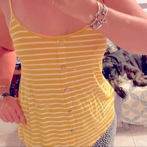 Hot Girl Summer Striped Yellow Shirt